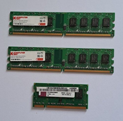 Kit memorie ram 2gb - 2gb, +