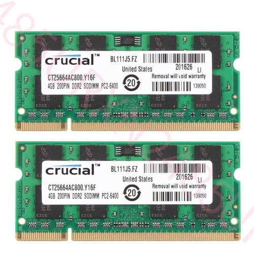 Crucial 8gb 4gb - 4gb, ddr2