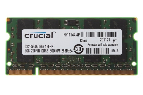 Memoria ram crucial 2gb - ram,